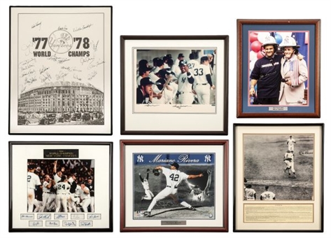 New York Yankees Framed Photo Collection of (6)
